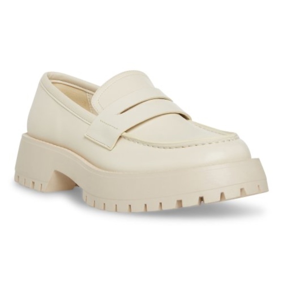 NWOT Madden Girl Cream Loafers - Picture 1 of 13